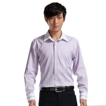 柒牌 SEVEN男装2012秋冬新品时尚休闲长袖衬衫E99A306462 如图 44