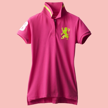 Giordano佐丹奴 Polo 女全新荧光狮王修身POLO 01312427 绿色 XL