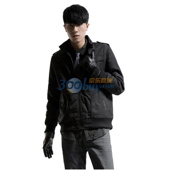 圣迪奥sdeerhe 男装 冬 百搭商务休闲棉服 0472352 黑色 XXL