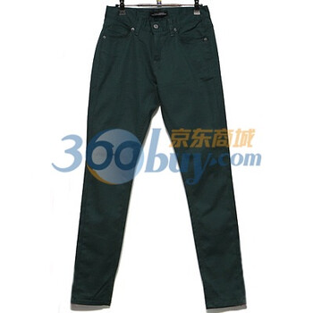时尚起义 夏装韩国进口百搭糖果色修身休闲长裤 男582954 绿色 L