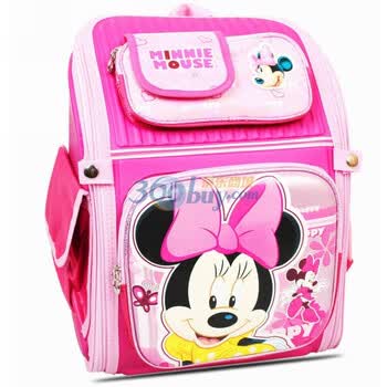 迪士尼米奇DISNEY2012小学生低年级减负双肩书包男女款SM80210 粉色