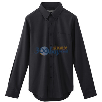 Giordano佐丹奴 衬衫 男干练防皱净色衬衫 01041512 黑色 L