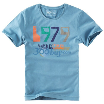 NOP 男士 2012夏季新品70年代印花系列T恤 1979 深灰蓝 XL