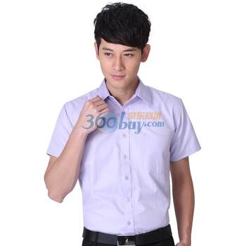 远东FAREAST 男士夏装商务休闲纯色短袖衬衫 K5065 44