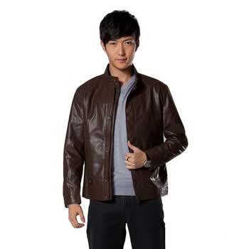 柒牌 SEVEN男装冬季新款男士时尚休闲立领夹克爆款外套799K200273 通色 190