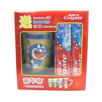 高露洁 冰爽珠子薄荷牙膏 120g*2送 哆啦A梦叮当杯 (2套）