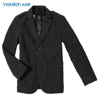 以纯2012春秋男装休闲都是西服21411150原359 深灰 XL