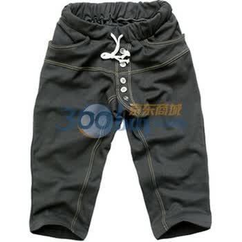 TUOYI2011新款哈伦跨裤七分运动休闲五一旅游裤M122 深灰色 XXL