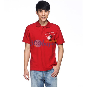 IZOD 2011新品几何图案字母翻领夏季休闲短袖男polo衫 4121913217405红色系XXL(185/102A)