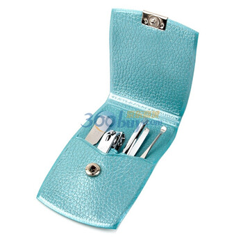 韩国原装 777指甲刀套装 TS-77v 镀铬4件套 蓝色