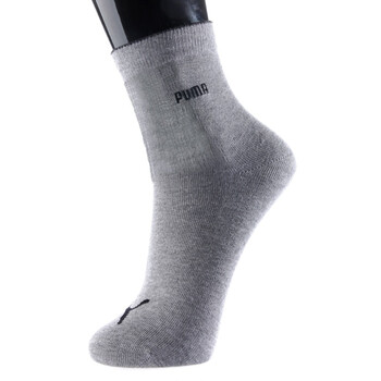 PUMA/彪马 男士绣花纯棉休闲运动短袜子 中花灰 25-27cm