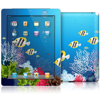 ideaSkin iPad 2 海底世界鱼儿游 iPad2 外壳保护套皮贴膜 DARA010868