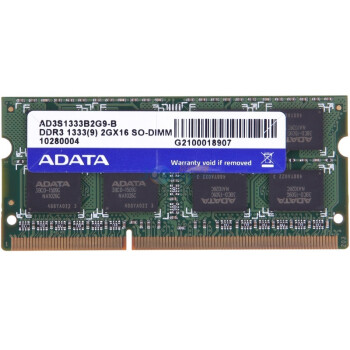 威刚（ADATA）万紫千红 DDR3 1333 2G笔记本内存