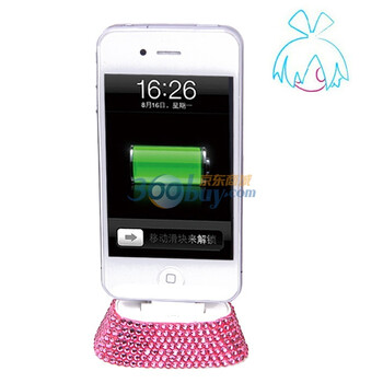 萝莉（LOLI）iphone4水钻底座　粉色