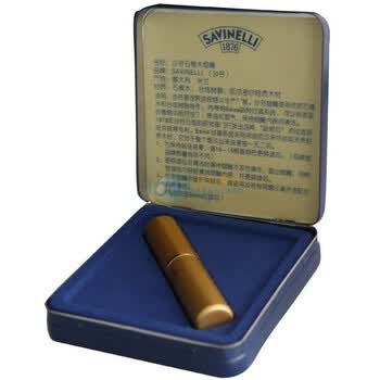 沙芬SAVINELLI黑色光面石楠根过滤型烟嘴B525-ZB直条精致贴心型