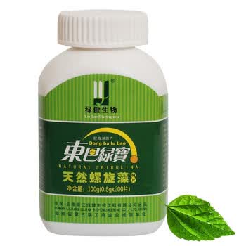 东巴绿宝天然 螺旋藻 精片 100克200片瓶装