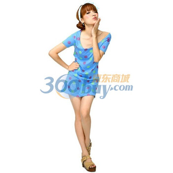 LA MIU 兰缪 Candy舒适短袖家居服 两色选 蓝色 M