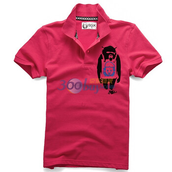 Giordano佐丹奴BSX Polo 男MINI CHE经典头像印花POLO 04011100 红色 XL