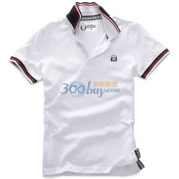 Giordano佐丹奴BSX Polo 男动感炫彩MINI CHE运动POLO 04011300 白色 L