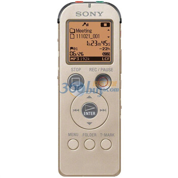索尼（SONY ）ICD -UX523F多重性能护航学习效率高品质 数码录音笔 金色