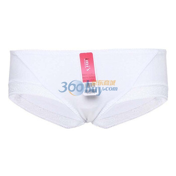 爱慕 imi’s爱美丽棉花边低腰平角内裤IM23A81 白色 XL