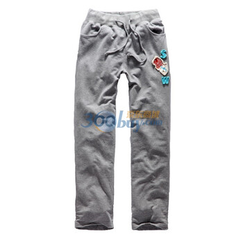 七匹狼SWJEANS休闲针织长裤171110402203 浅灰色 XL