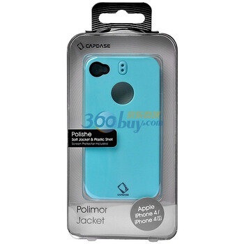 卡登仕（Capdase）iphone 4s经典玲珑胶套(蓝色) 手机保护套 适用于iphone 4/iphone 4s