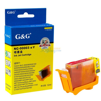 格之格（GGIMAGE）NC-00003eY 墨盒（兼容佳能 适用Canon BJC-3000 S600 MP730 ）（黄）