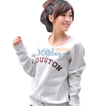 Rosas Mode休闲字母印花长袖卫衣女上衣R1512203 白色 L
