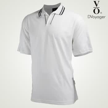 VO夏季涤纶商务休闲翻领短袖男士polo衫VSWS463A 正品 白色 XXXL
