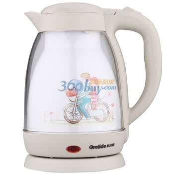 格来德（Grelide）不锈钢双层防烫电水壶 WKF-D15 1.5L 1500W 防干烧 德国品质