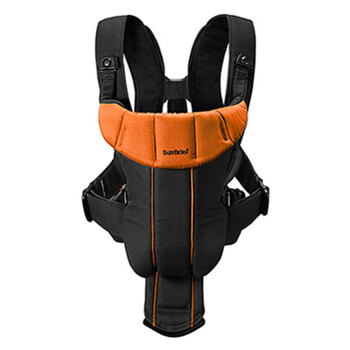 瑞典Babybjorn Active抱婴袋(3.5-12KG)运动系列 橙黑色