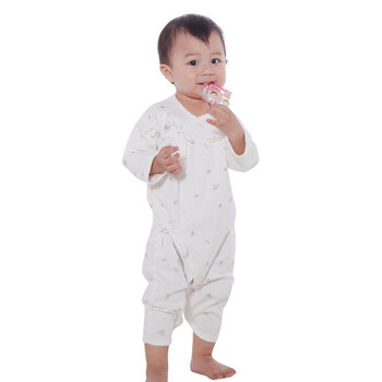 皇家宝贝春秋装纯棉新生儿连身爬服哈衣213630301 咖啡色 73