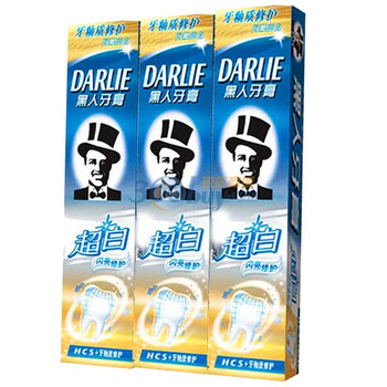 DARLIE黑人超白闪亮修护牙膏140g*3优惠组