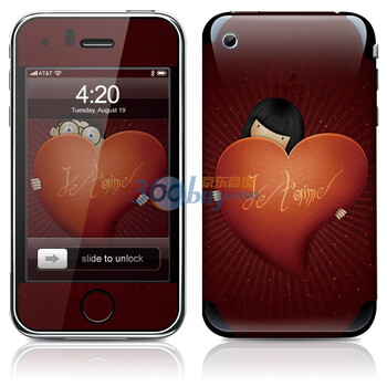 ideaSkin iPhone 3G/3GS 恋爱男女 手机外壳保护套皮贴膜 ABRA750477