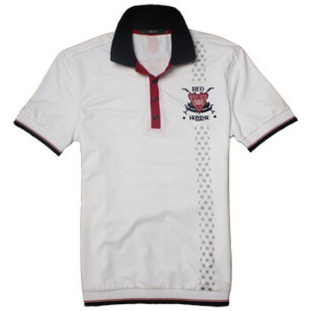 WINJEANS维杰斯 2011男士夏装新品修身短袖POLO衫 胸徽 白色 XXXL