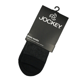 Jockey居可衣 2012春夏新品 男式竹纤维绅士袜 JJ16233129 001黑色 L
