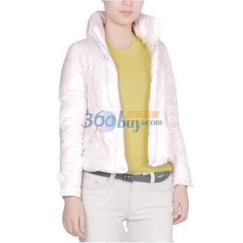 JNBY江南布衣 廓形简洁经典羽绒服50878A7 白色 S