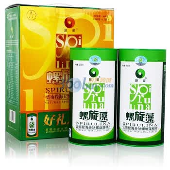 新道螺旋藻云南程海湖天然螺旋藻精片0.5克*400片*2盒