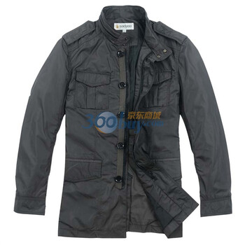 Goldpool 高尔普2012春装新款立领正品男时尚休闲夹克AX5521 灰绿 XXL