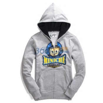 Giordano佐丹奴BSX 外套 男MINI CHE太空时尚连帽卫衣 04081700 庚斯博罗灰色 XL