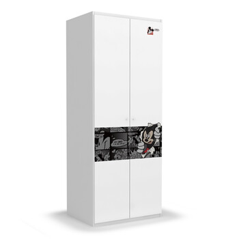 酷漫居 迪士尼 高档家具 米奇探险家 衣柜 家具品牌 儿童家具 米奇红 三门衣柜