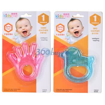 kidsme亲亲我牙胶组合2（雀仔牙胶9336+手掌牙胶9457）