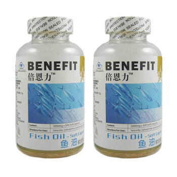 倍恩力鱼油软胶囊300粒（两瓶装）