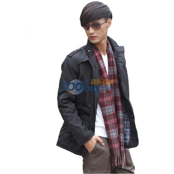 OBM新款外套男休闲多口袋防风保暖棉服男棉衣11MF007 黑色 180