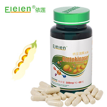 Elelen 纳豆激酶胶囊 纳豆胶囊 500mg