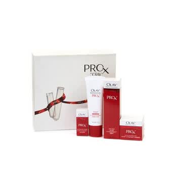 OLAY玉兰油 Pro-x专业方程式 特护修纹眼霜+ 柔珠焕活洁面乳+ 机能水+ 抗皱紧肤霜