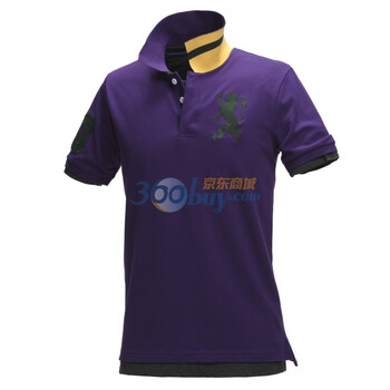 Giordano佐丹奴 Polo 男弹力狮王运动修身Polo 01010180 紫色 XL