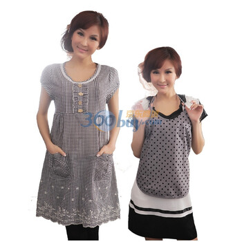 宝宝金盾防辐射孕妇装孕妇裙纳米银纤维防辐射服 L/XL 86012 麻灰色 XL