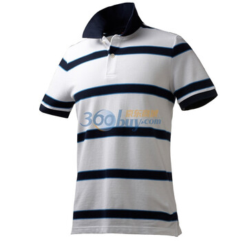 Giordano佐丹奴 Polo 男撞色自由间修身珠地Polo 01011008 幽灵白 M